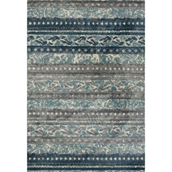 Art Carpet 5 X 8 Ft. Novi Collection Flowing Woven Area Rug, Blue 21827